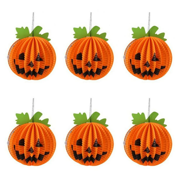 Details about   New Popular Halloween LED Paper Pumpkin Hanging Lantern Holiday Party Decoration